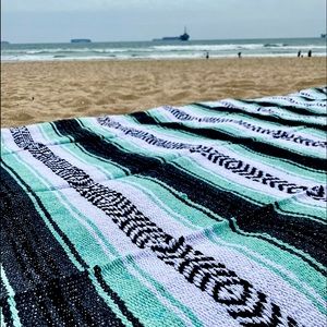 Light pastel Green Yoga Blankets